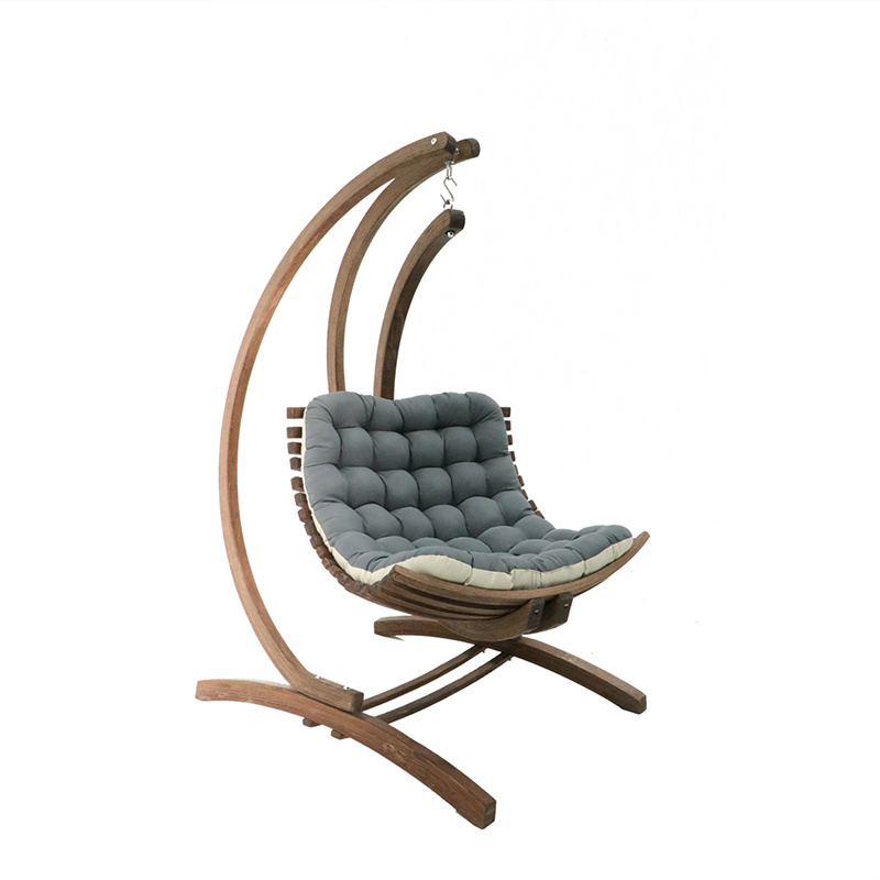 Wood hanging chair