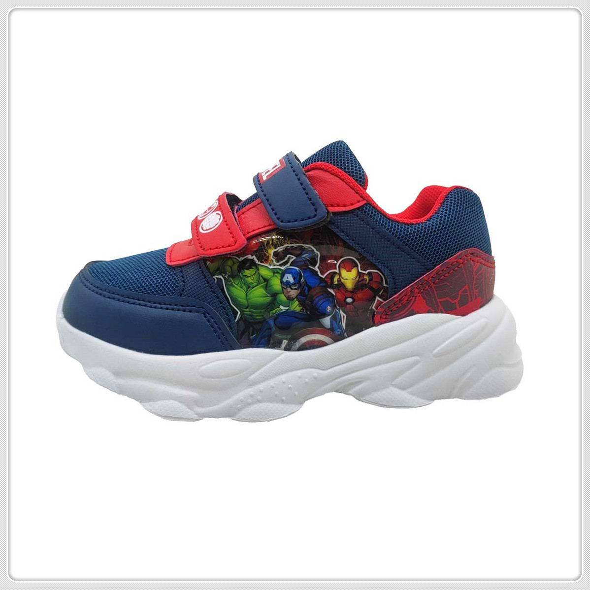 Kid Shoes, Sneaker Shoes Mesh+PU with PVC Patch on Upper, PU Velcro EVA Outsole
