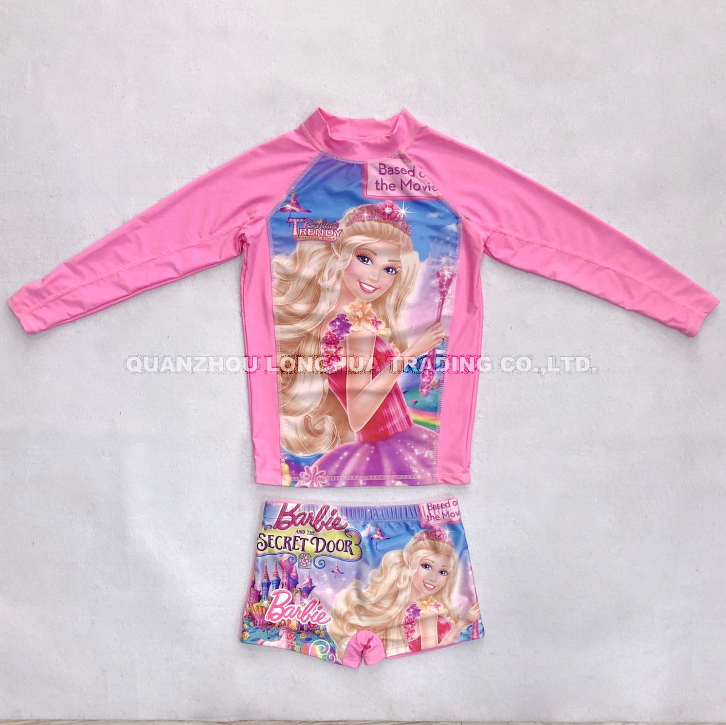 Kid′ S Girl′ S Swimwear Trunks Swimsuit Set Long Sleeve