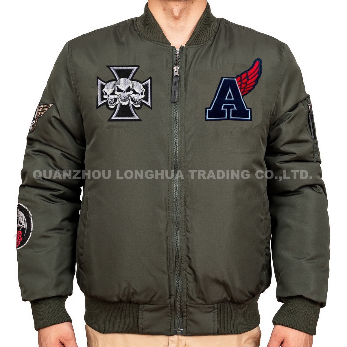 Men Boy Winter Coat New Flight Jacket with Padding Fashion Outdoor Clothing