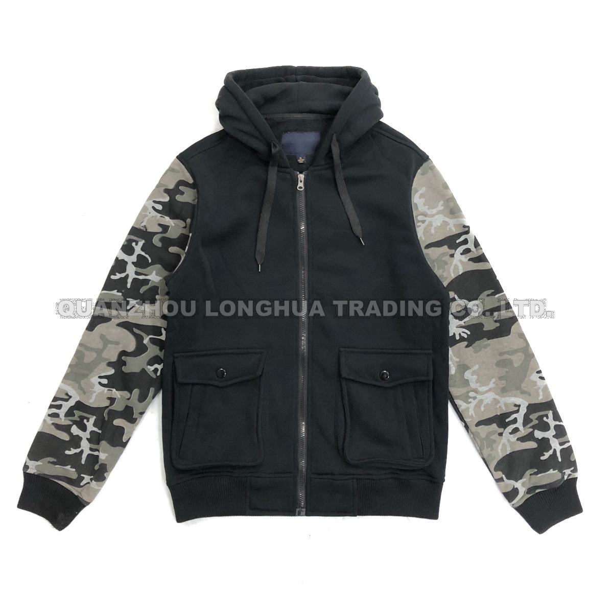 Men's Jacket Boy's Jacket Knitwear Jacket Polyester Fleece Tops Apparel Hoody Casual Coat Camo Print Fashion Clothing Winter Clothes Cargo Pocket