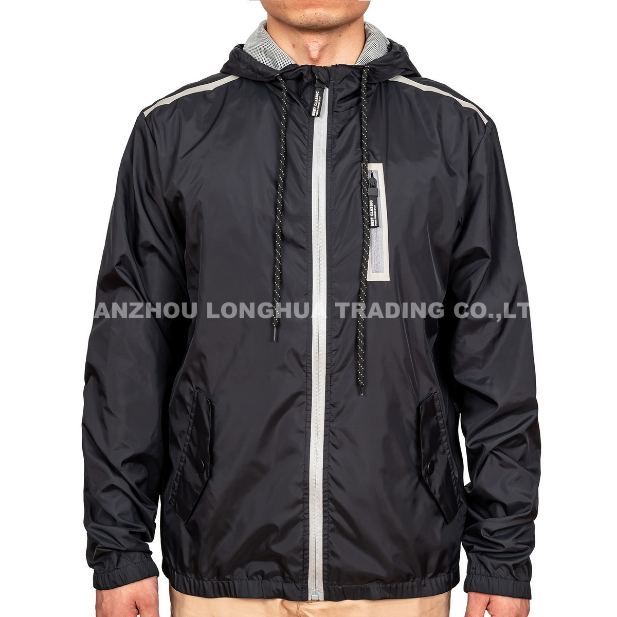 Men & Boys Jacket Windbreaker Heat Seal Apparel Fashion Clothing Outdoor Clothes
