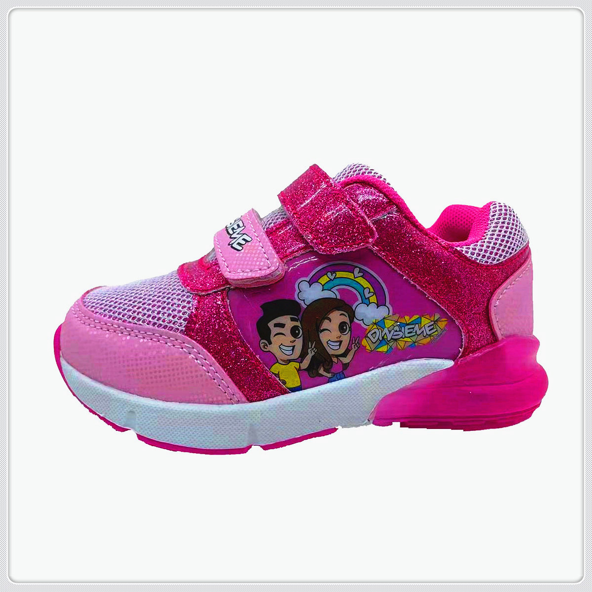 Kid Shoes, Sneaker Shoes, Children Shoes,Cement Shoes Mesh+PU with PVC Patch on Upper, PU Velcro TPR Outsole