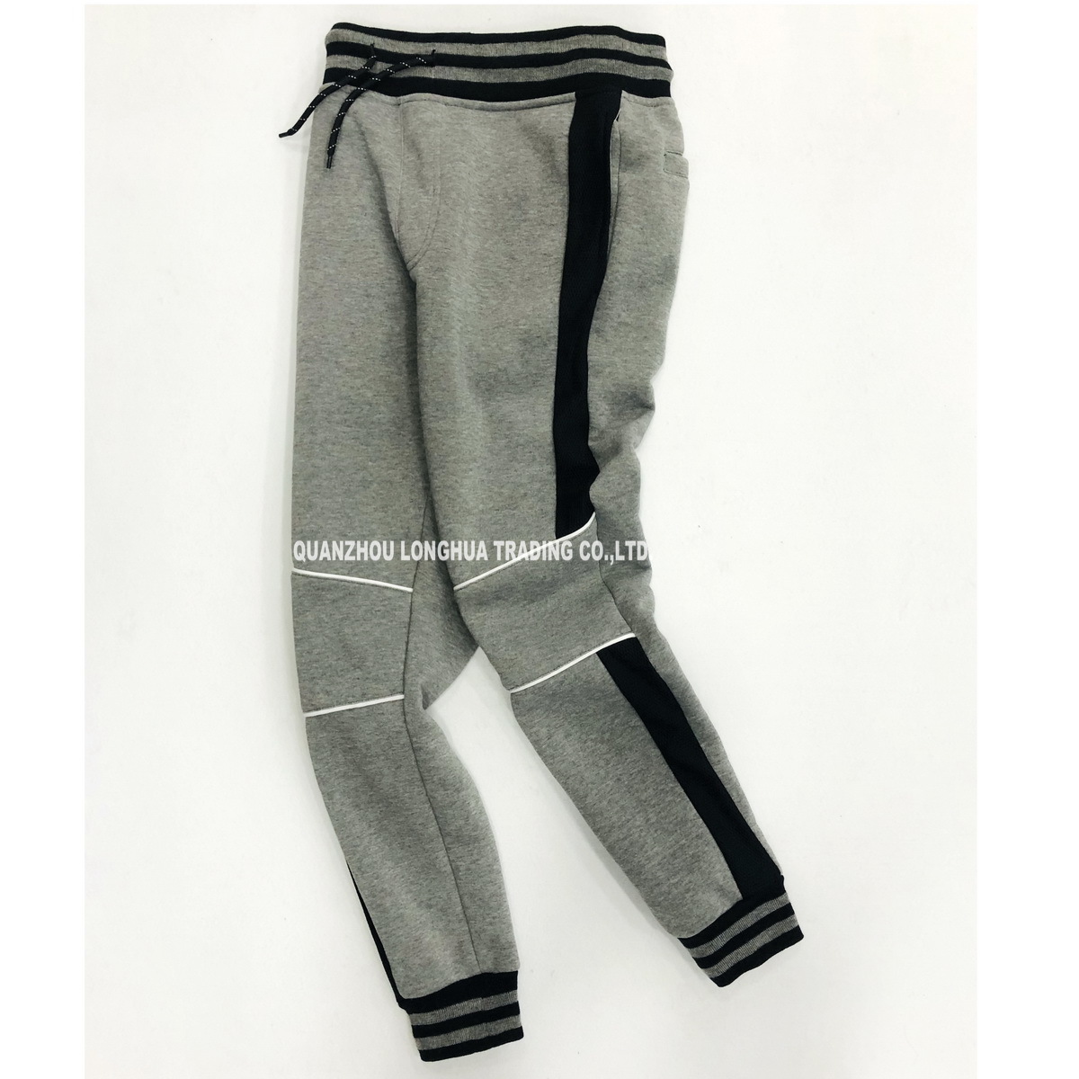 Men′s and Boy′s Joggers Knitwear Jogging Pants Casual Apparel Trousers Kids Wear Polyester Fleece Joggers with Panel and Piping