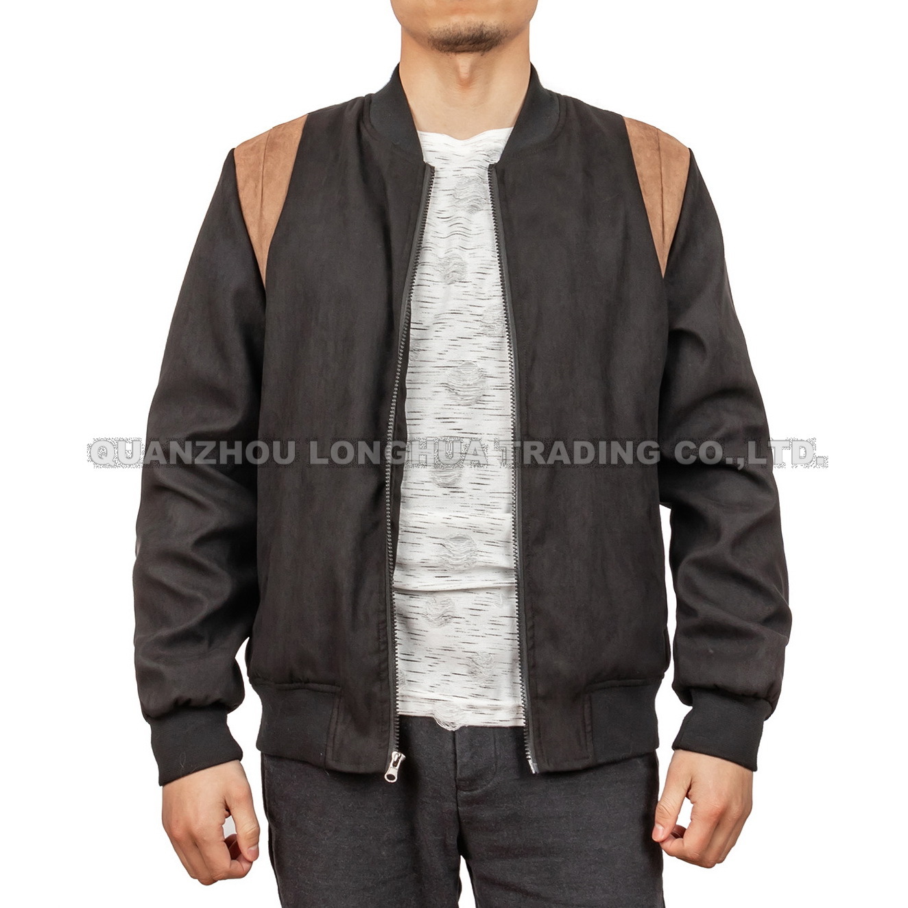 Men's Jacket Boy's Jacket Woven Fashion Suede Padding Jacket Apparel Contrast Joint Panel Clothing Casual Outdoor Clothes