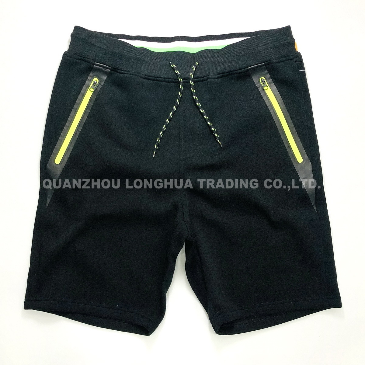 Men and Boys Shorts With Heat Seam Pockets Apparel Jeans Trousers Kids Wear Pants Casual Knitwear Polyester Fleece Black