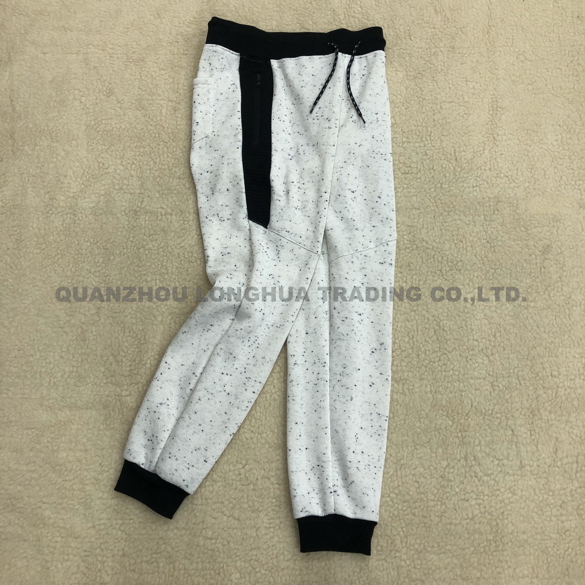 Men′s and Boy′s Joggers Knitwear Jogging Pants Apparel Trousers Casual Kids Wear Polyester Cotton Fleece Joggers with Contrast Color Ottoman Panels