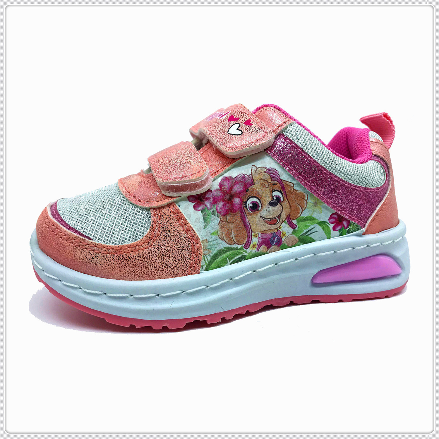 Sneaker Shoes, Children Shoes ,Injection shoes Mesh with sublimation printing Upper, PVC injection Outsole