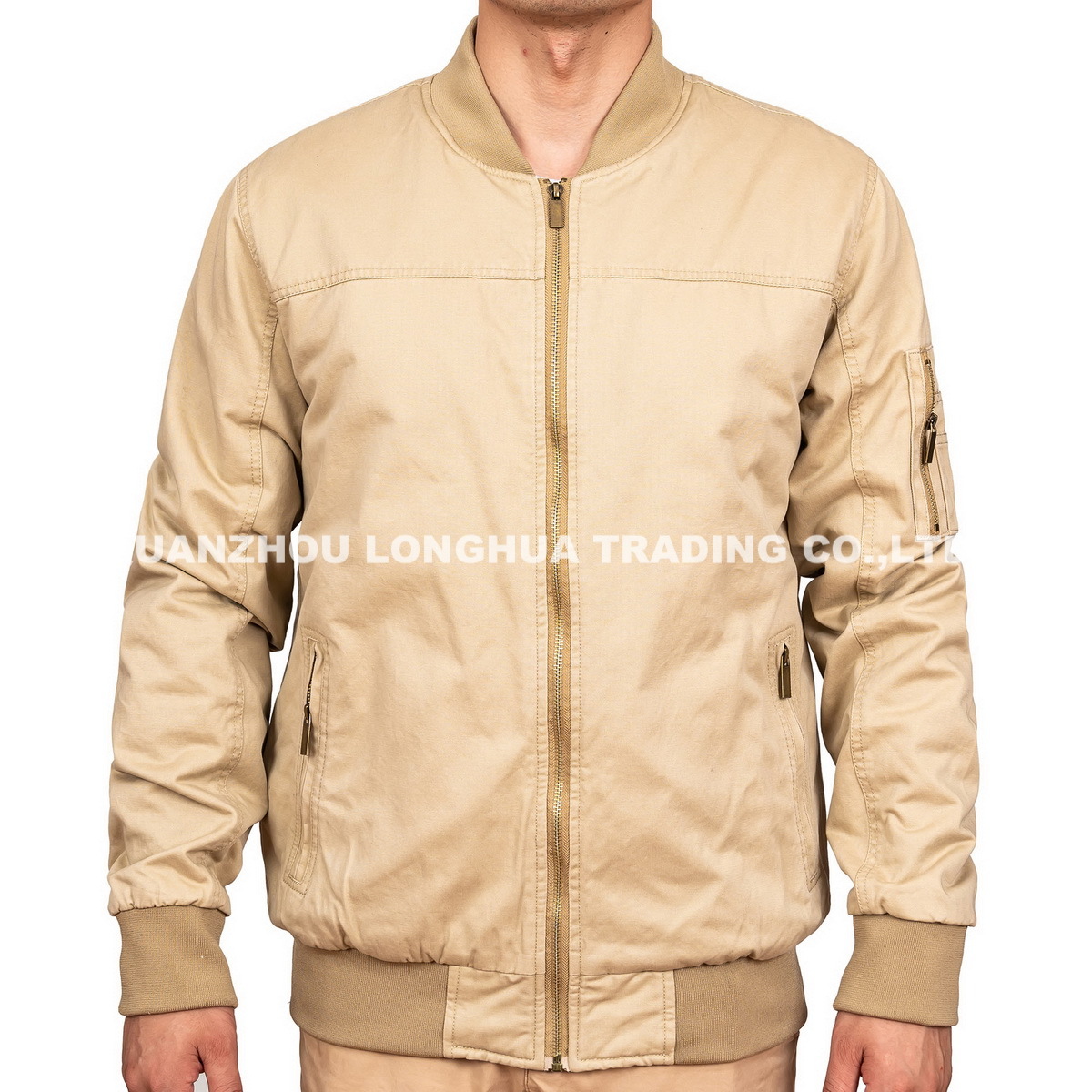 Men Jacket Boy Jacket Cotton Twill Apparel Outer Quilted Padding Coat Fashion Clothing Khaki Clothes