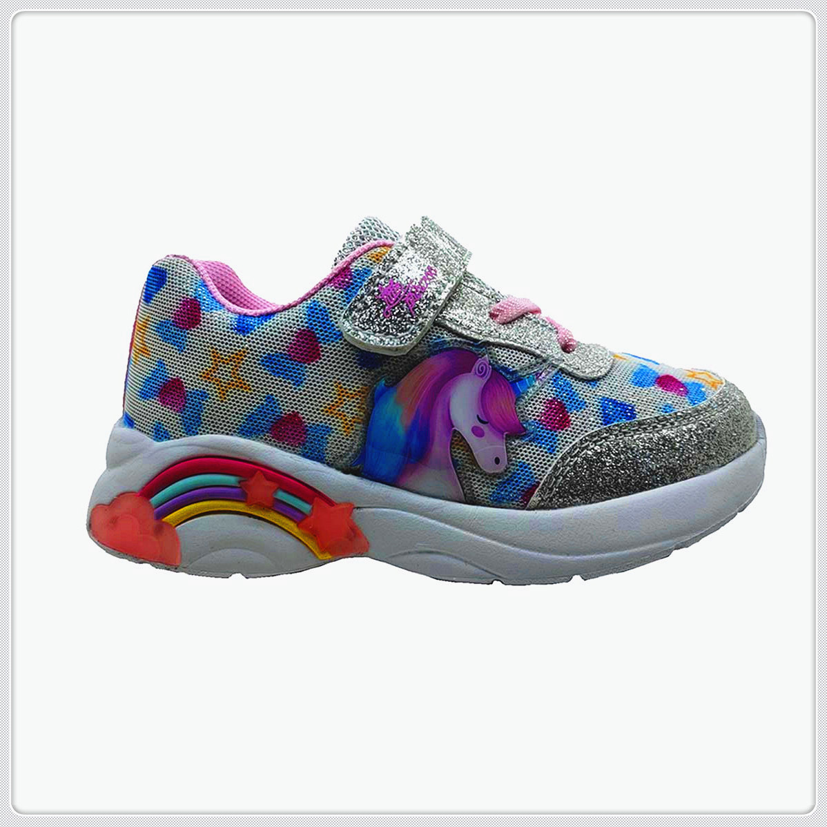 Sport Shoes,Kid Shoes, Children Shoes  Mesh+PU with PVC Patch on Upper, PU Velcro EVA Outsole