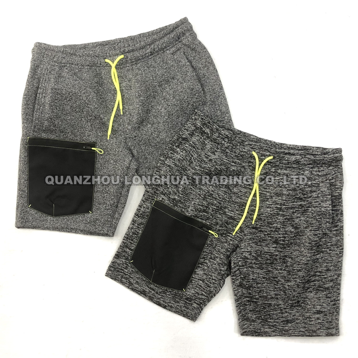 Men′s Boy′s Knitting Shorts Fleece Yarn Dye Oxford Fabric with PU Coating Apparel Jeans Trousers Kids Wear Pants Knitwear
