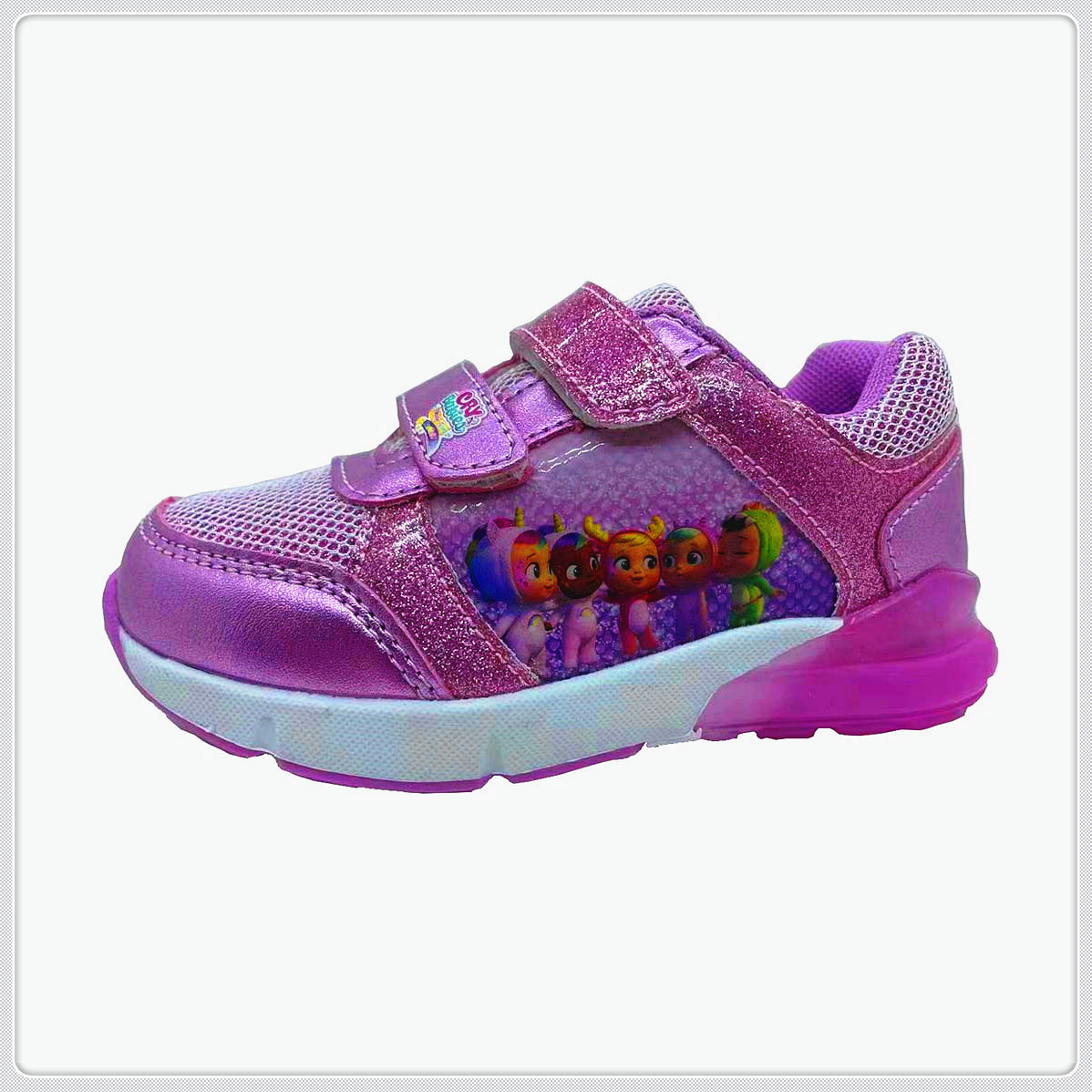 Kid Shoes, Sneaker Shoes, Sport shoes,Girl's shoes Mesh+PU with PVC Patch on Upper, PU Velcro TPR Outsole