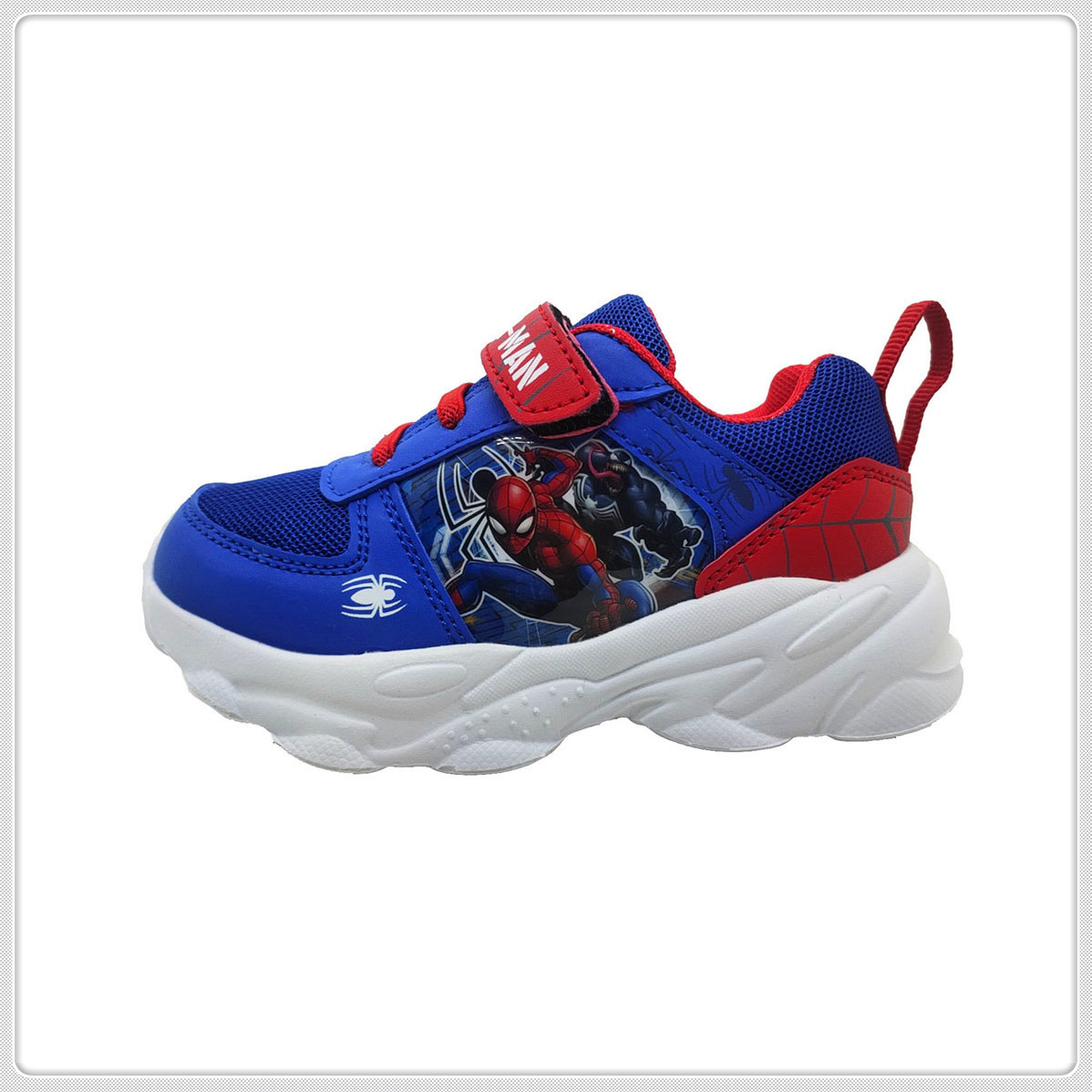 Sneaker Shoes, Children Shoes Boy′s Mesh+PU with PVC Patch on Upper, PU Velcro EVA Outsole