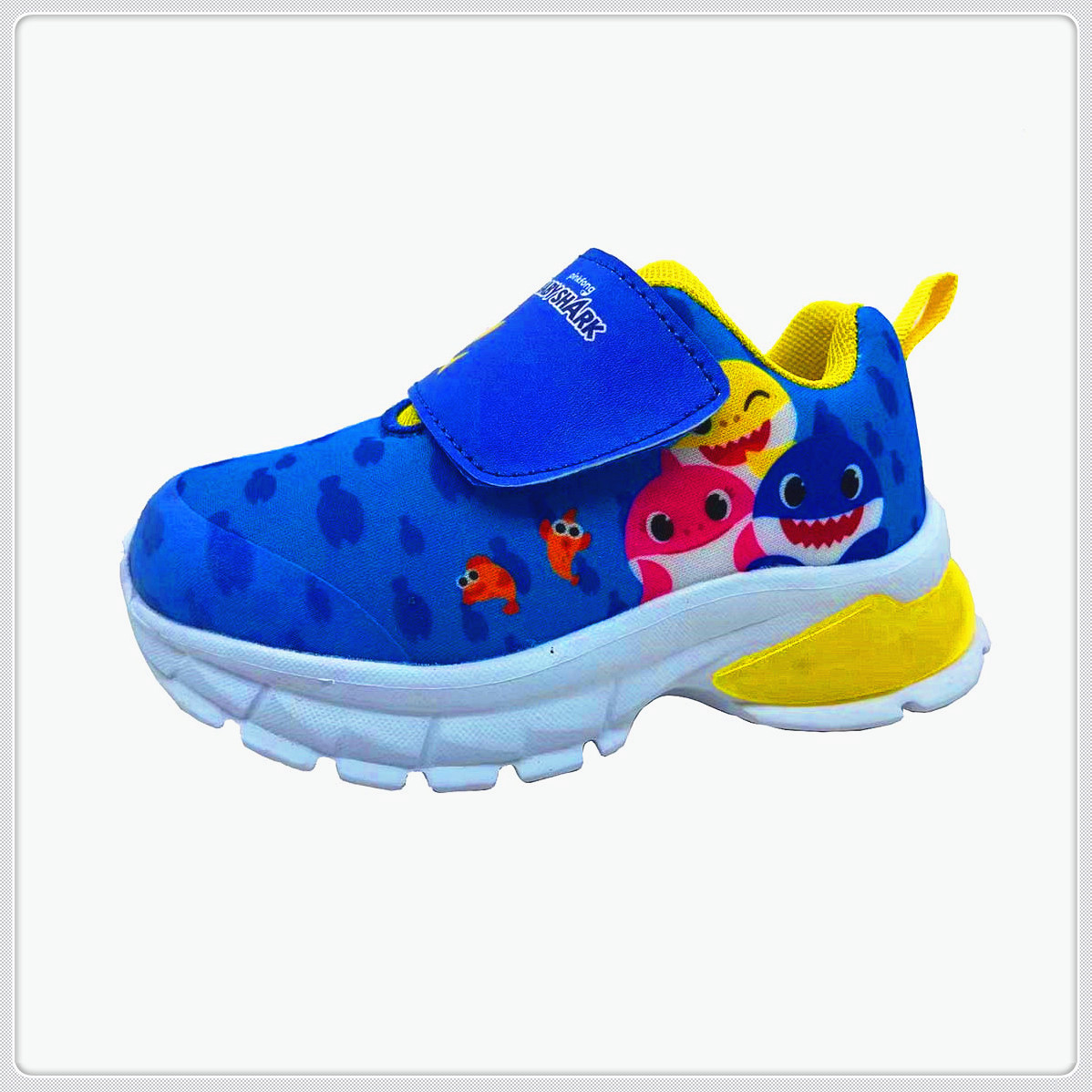 Kid Shoes, Sneaker Shoes, Children Shoes Mesh+PU with PVC Patch on Upper, PU Velcro EVA Outsole with lights