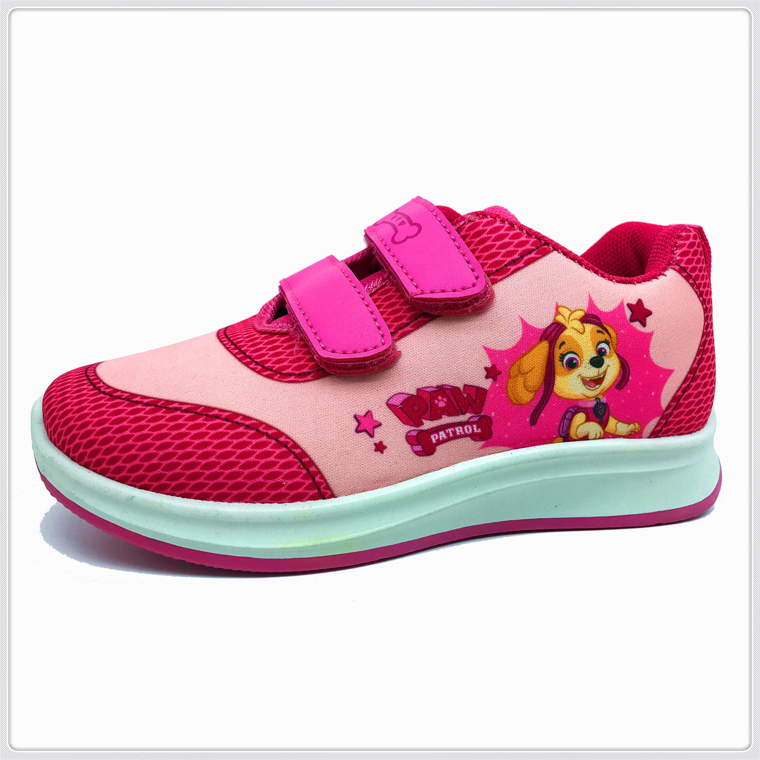 Sneaker Shoes, Children Shoes Girl's shoes,Injection shoes Mesh with sublimation printing Upper, PVC injection Outsole