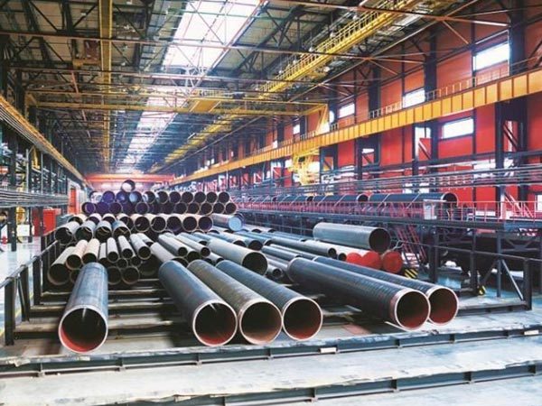 Steel pipe connection method
