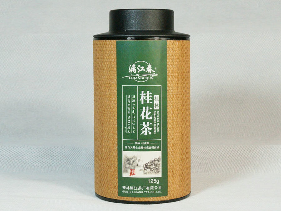 紙盒桂花綠茶125g 