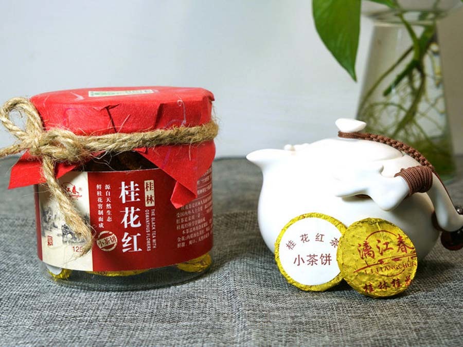 小茶餅桂花紅茶 125g 