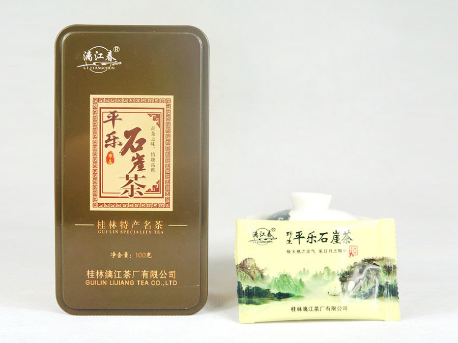 鐵盒野生石崖茶 100g