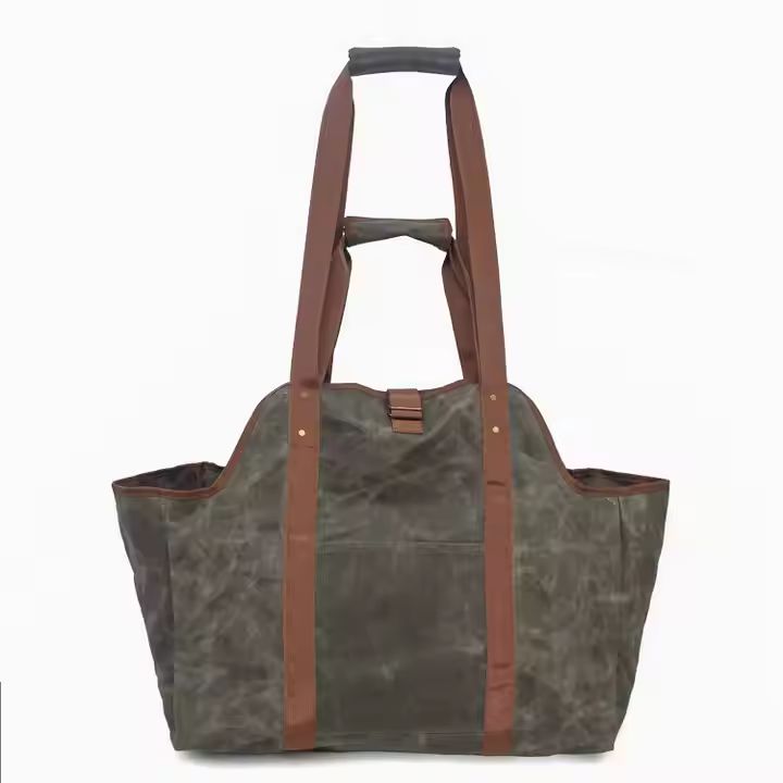 Camping Storage Large Capacity Log Firewood Carrier Tote Bag