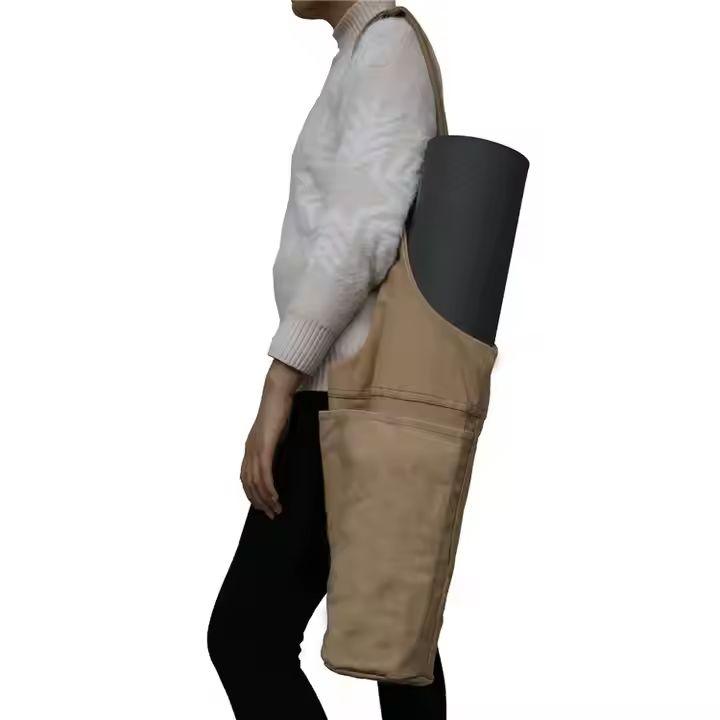 Eco-friendly Waterproof Canvas Duffel Bag Fashionable Portable Yoga Mat Carry Design
