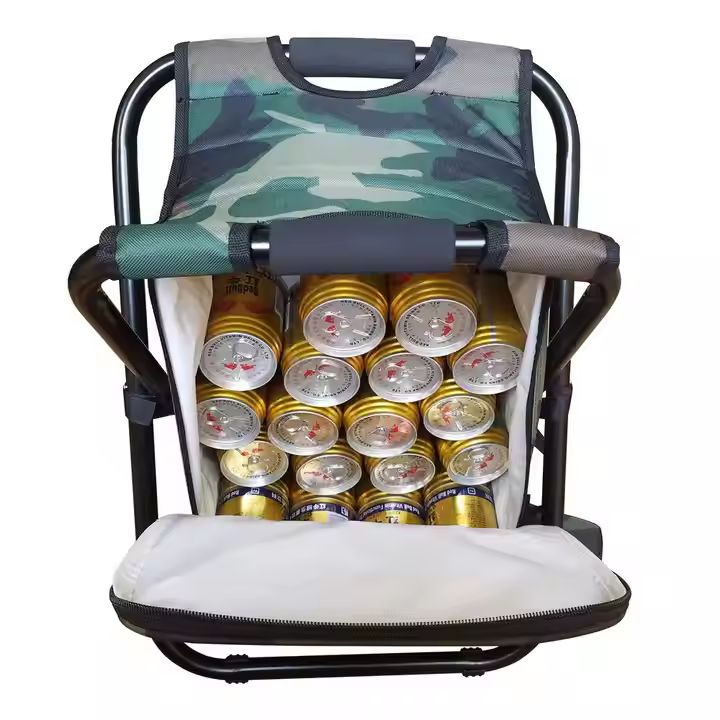 Outdoor Compact Foldable Camp Backpack Portable Lightweight Camping Chair Tactical Fishing Lure Bag