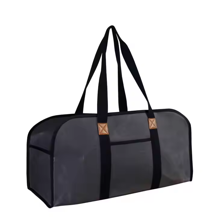 16 oz Waterproof Wet Waxed Canvas Firewood Log Carrier Bag Outdoor Home Use
