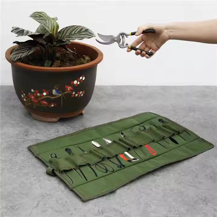 Portable 1-Piece Canvas Roll-Up Tool Bag