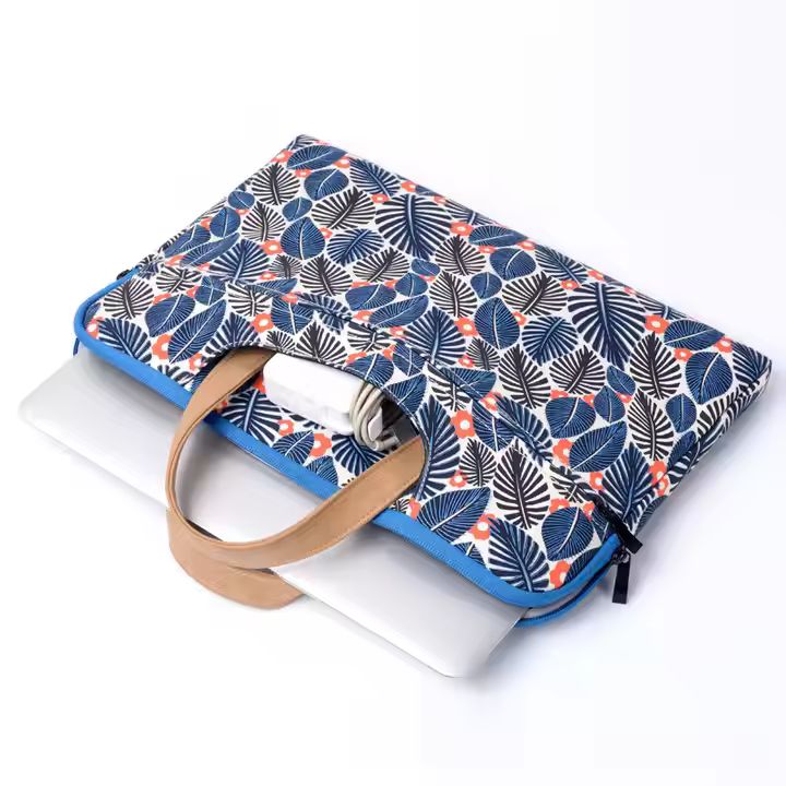 Briefcase Fashion Large-capacity Portable Female Notebook Printed Cartoon Laptop Woman Mini Slim Bag