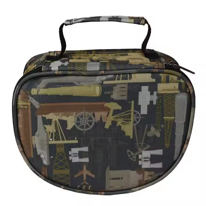 Compact Waterproof Fishing Bag in Green Camouflage Design Lightweight for Outdoor Fishing Adventures