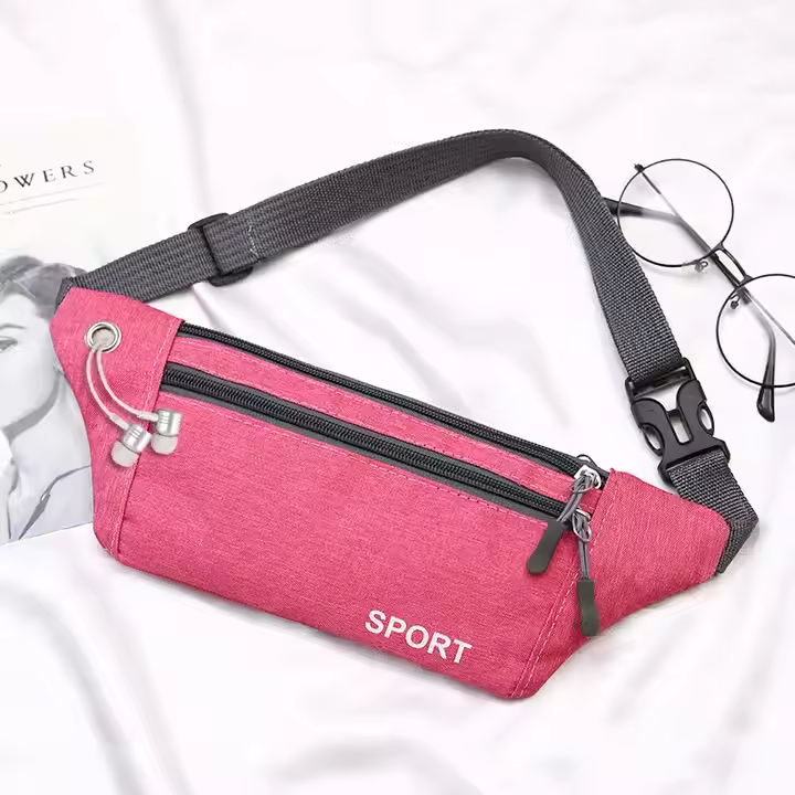 Large Capacity Multifunction Durable Belt Waist Bag Travel Sport Outdoor Use Zipper