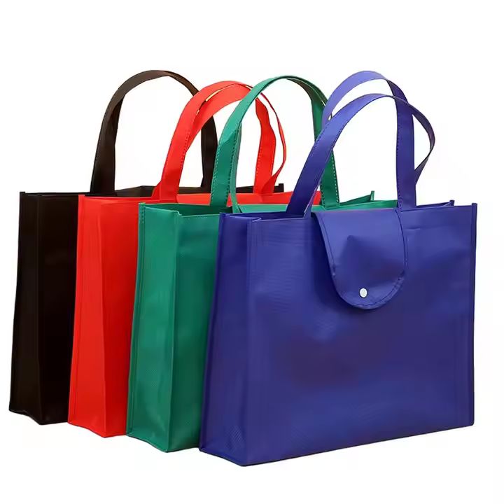 Eco-Friendly Foldable Non-Woven Shopping Bag Fashion Printing Reusable Foldable Non-Woven Bag