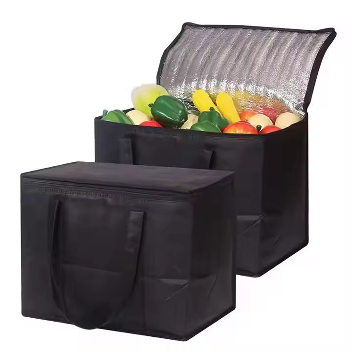 Non-woven Big Capacity Shopping Insulated Bag Thermal Insulation Picnic Cooler Bag