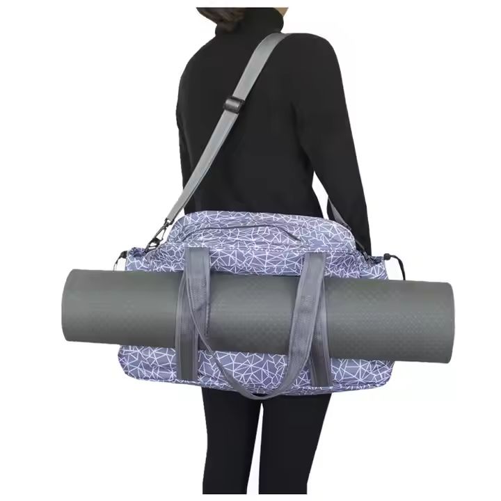Multi-functional Polyester Fitness Bag Customizable Travel Fashionable Yoga Mat for Women