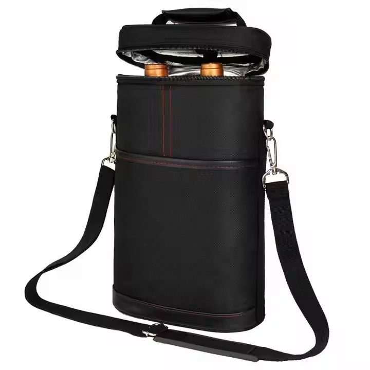 High-quality Leak-proof 2 Bottle Wine Gift Tote Bag Cooler Wine Bottle Bag