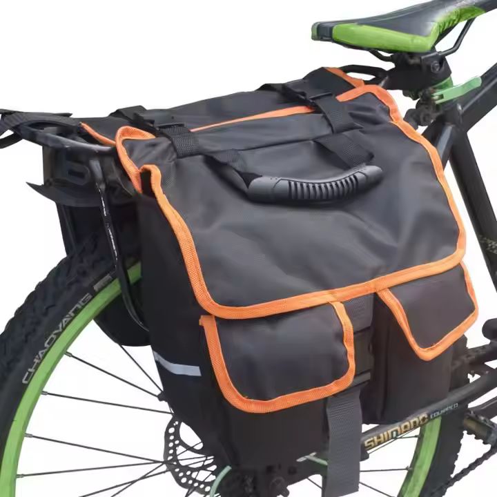 Bike Back Seat Trunk Shoulder Waterproof Bag Cycling Rear Saddle Pack