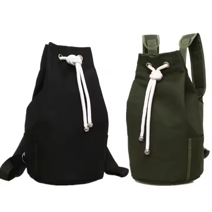 Adjustable Canvas Small Drawstring Backpack