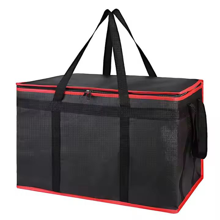 Large Capacity Food Delivery Bag for Hot and Cold Portable Tote Cooler Shopping Bag