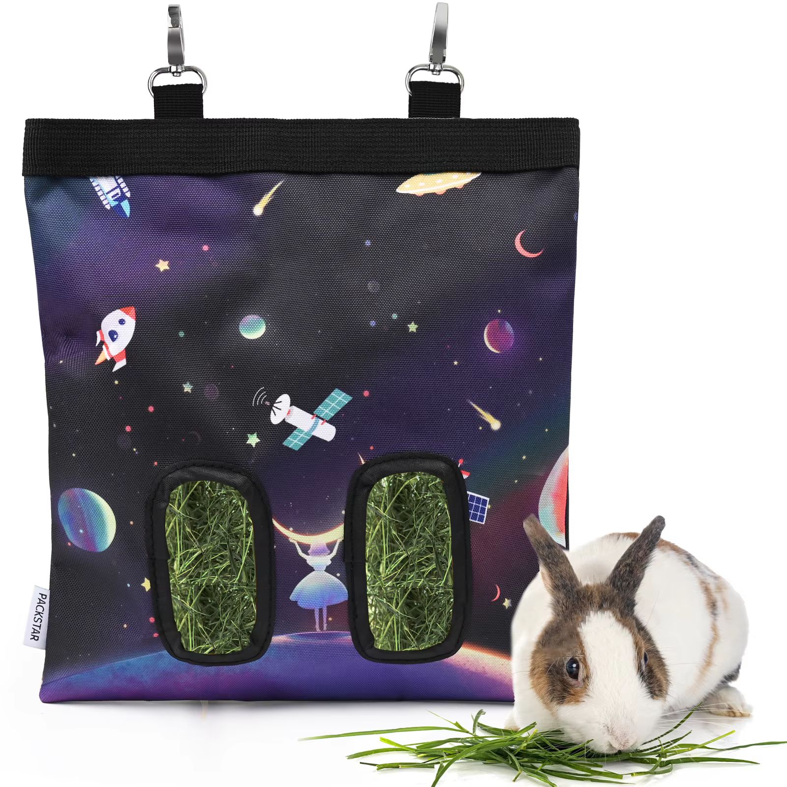 Recyclable 600d Rpet Fabric Small Animal Rabbit Guinea Pig Feeder Bag