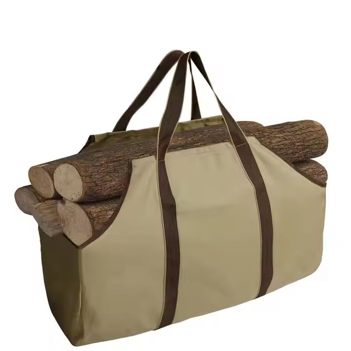 Large Capacity Portable Wood Holder Durable Waterproof Firewood Storage Bag
