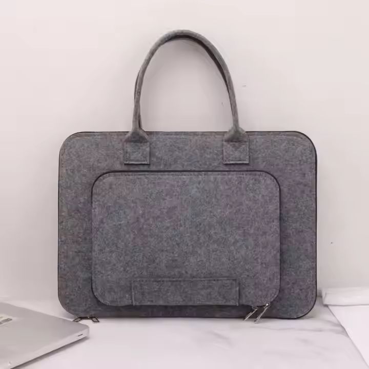 Wholesale Super Light Solid Wool Felt Mini Case Best Gift Computer Laptop Bag for Business
