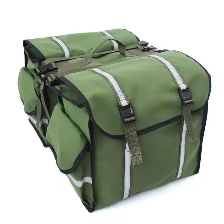 Waterproof Bicycle Rear Seat Saddle Pannier Bag With Reflective Strips
