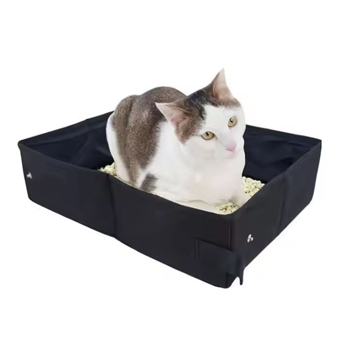 Cat Toilet Tray Portable Scratch Resistant Travel Cat Litter Box