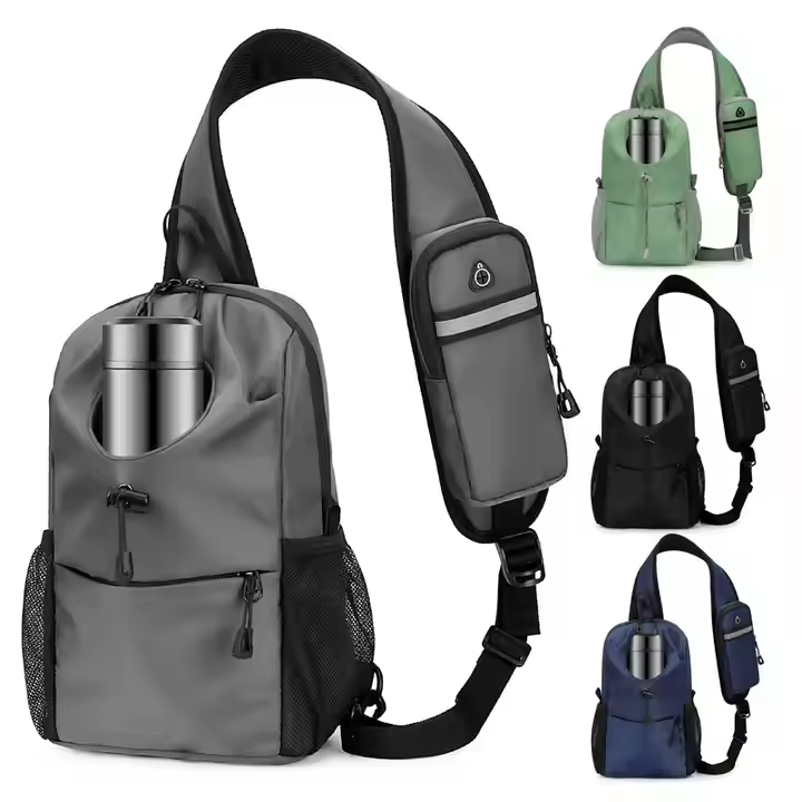 Multi-function Cross Body Sling Bags With Drink Holding Bottle Pocket