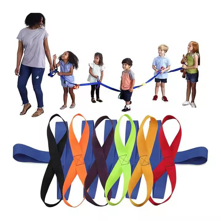 Outdoor Colorful Kids Toddler Children Kindergarten Preschool Daycare Safety Walking Rope Line