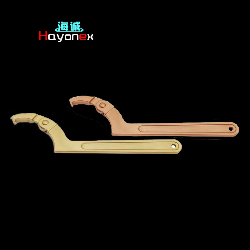 Adjustable hook wrench HY1147B