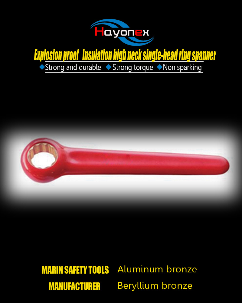 Insulated high neck Single-head ring spanner HY6018