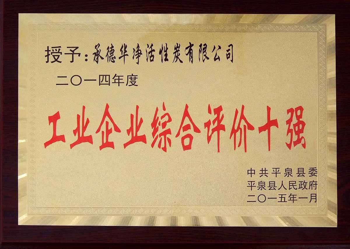 工业企业综合评价十强2015