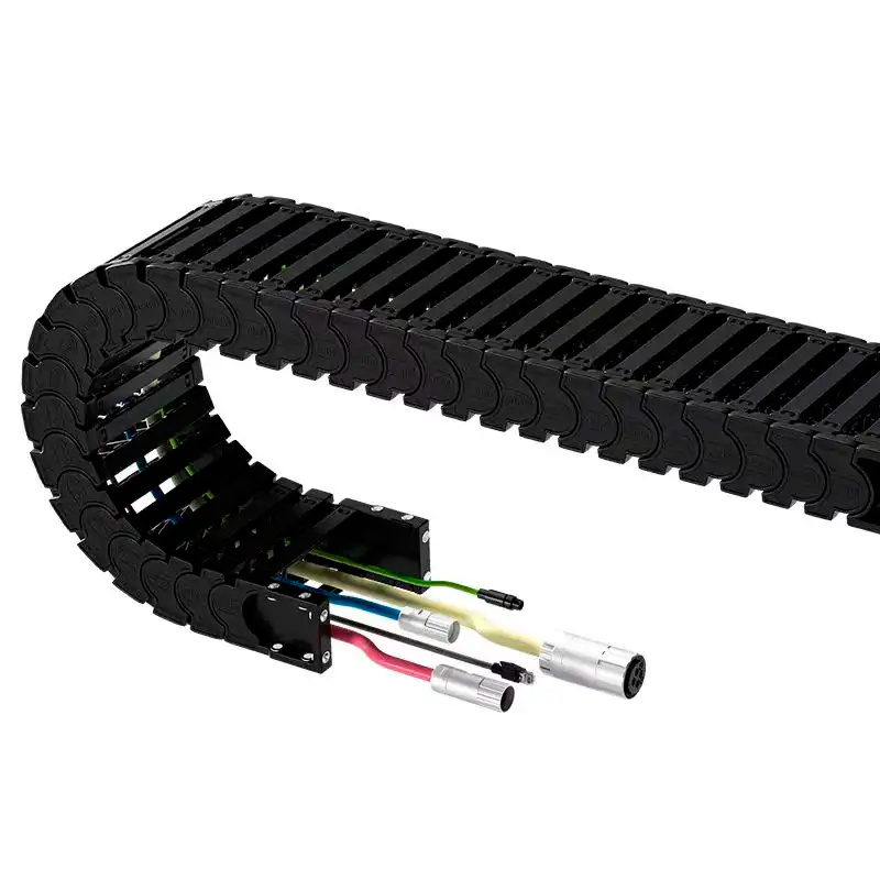 High speed silent nylon cable drag chain
