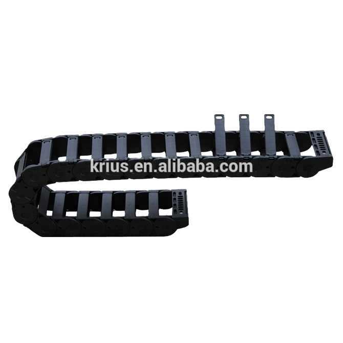 Wholesale EN25/35 Plastic Flexible Cnc Track Chain Nylon Cable Drag Chain Wire Protection Carrier for Robot CNC Machines